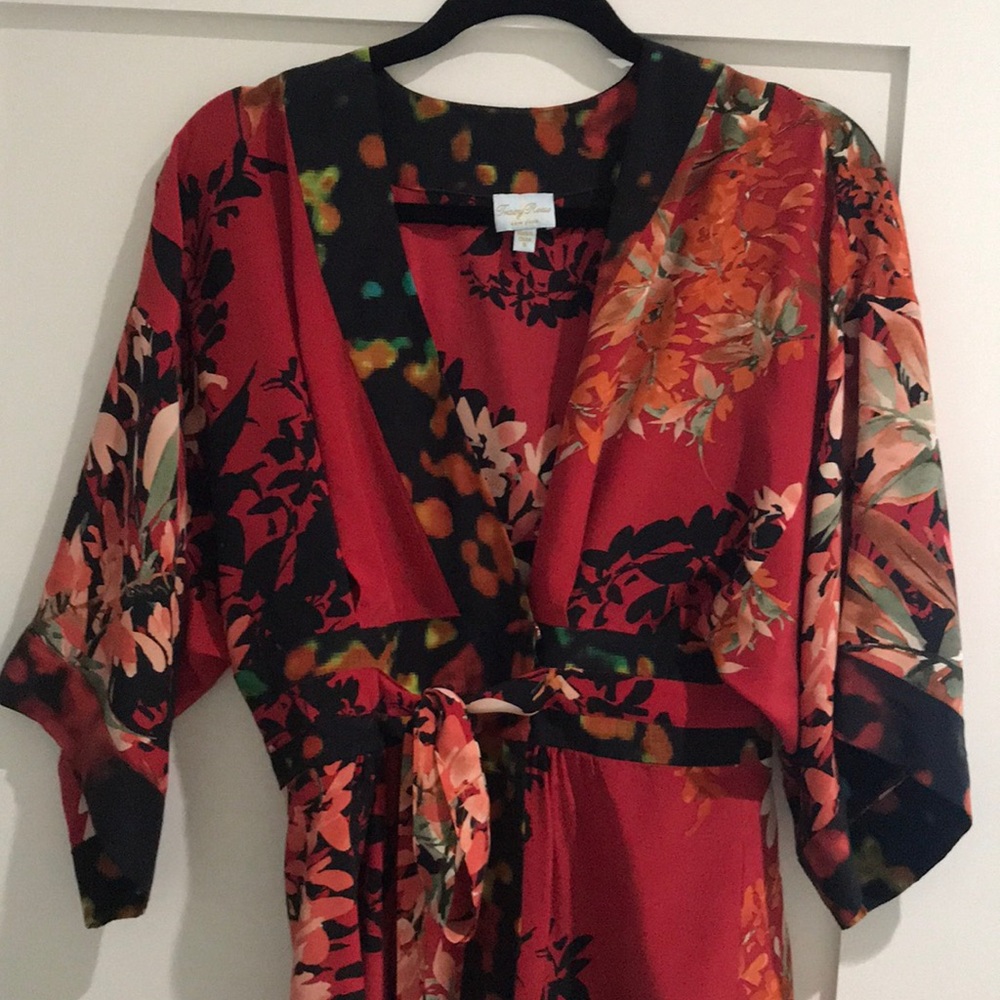 Tracy Reese Tie Floral Top
